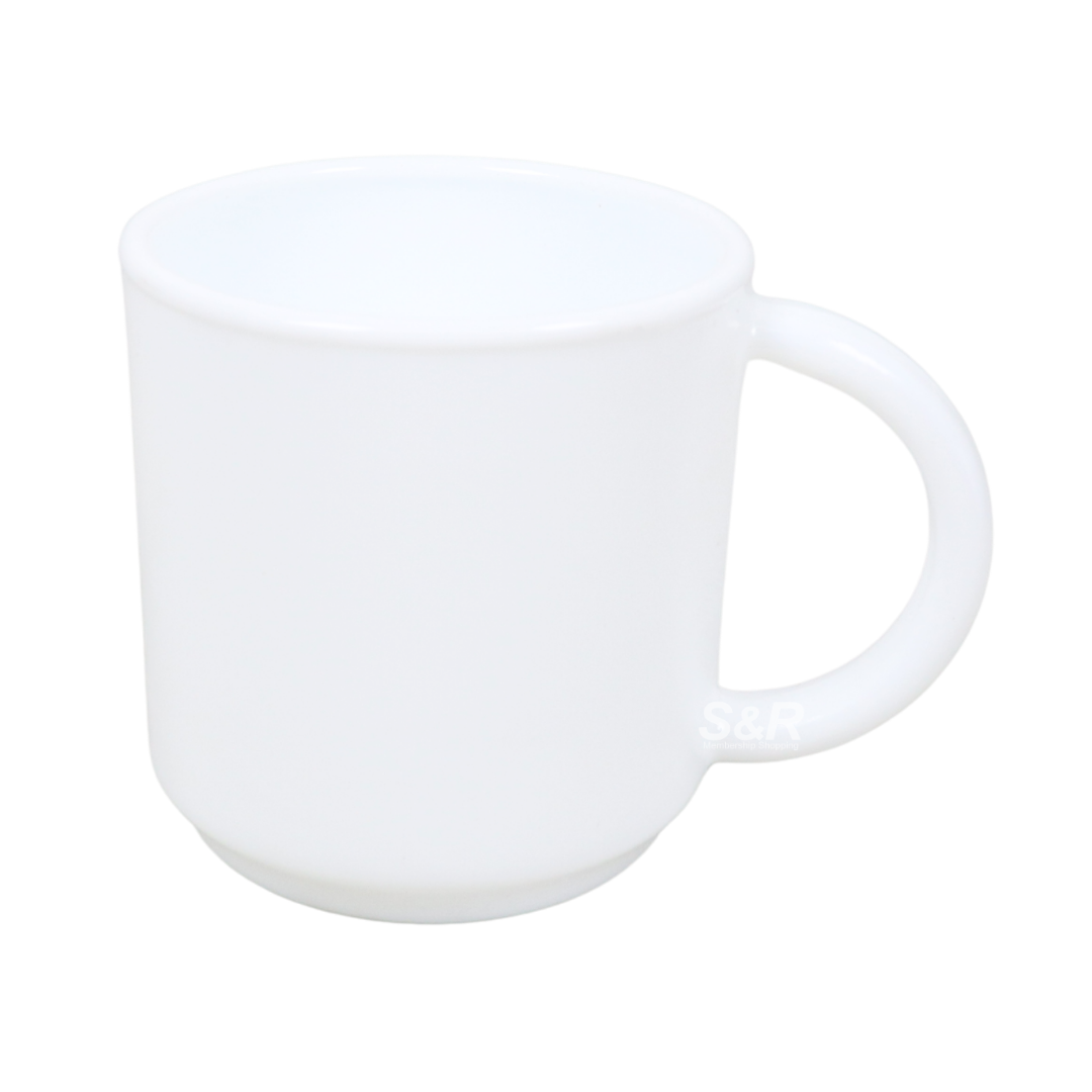 Simply White 6-piece Opal Coffee Mug Set